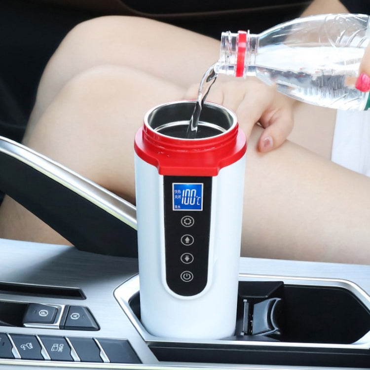 Car Heating Water Cup Large Display Smart Stainless Steel Electric Kettle, Large Display (Black), Large Display (White)