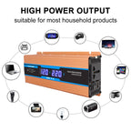 Carmaer 24V to 220V 500W Car Multi-function Double Digital Display Inverter Household Power Converter, 24V to 220V 500W