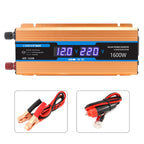 Carmaer 24V to 220V 1600W Car Multi-function Double Digital Display Inverter Household Power Converter, 24V to 220V 1600W