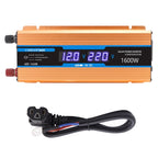 Carmaer 48V to 220V 1600W Car Multi-function Double Digital Display Inverter Household Power Converter, 48V to 220V 1600W
