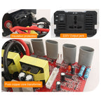 Carmaer 12V to 220V 1600W Three Socket Car Double Digital Display Inverter Household Power Converter, 12V to 220V 1600W
