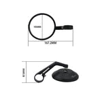 SF-166 Motorcycle Rearview Mirror Handle Reflective Mirror, SF-166
