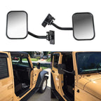 SF-JP-003 Pair  Car Side Door Rearview Mirror Adjustable Shape Angle Lens Blind Spot Exterior Mirror for Jeep Wrangler, SF-JP-003