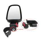 Pair All-terrain Vehicles Wide Field View 1.75 inch Rearview Mirror Side Reflector Mirror for UTV / ATV, UTV-23 1.75 inch