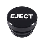 2 PCS Car / Motorcycle EJECT Letter Metal Cigarette Lighter Dust Cover, EJECT (Black), EJECT (Red)