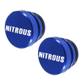 2 PCS Car / Motorcycle NITROUS Letter Metal Cigarette Lighter Dust Cover, NITROUS