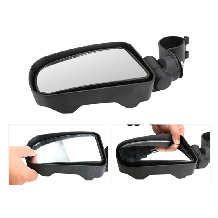 Pair All-terrain Vehicles Wide Field View 2.0 inch Rearview Mirror Side Reflector Mirror for UTV / ATV, UTV-23 2.0 inch
