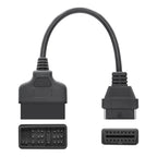 22Pin to 16Pin Car OBD2 Conversion Cable OBDII Diagnostic Adapter Cable for Toyota, OBD2 Conversion Cable