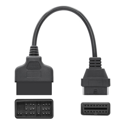 22Pin to 16Pin Car OBD2 Conversion Cable OBDII Diagnostic Adapter Cable for Toyota, OBD2 Conversion Cable
