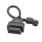 16Pin to 3Pin Motorcycles OBD2 Conversion Cable OBDII Diagnostic Adapter Cable for KYMCO, 16Pin to 3Pin