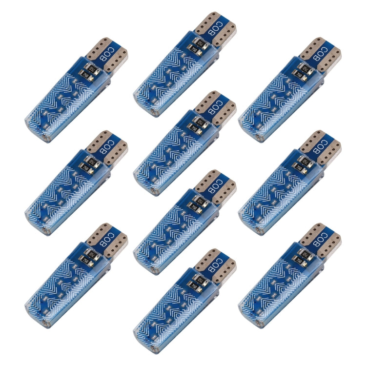 10 PCS T10 DC12V / 1.2W Car Clearance Light 12LEDs COB Lamp Beads, 12LEDs COB (Yellow Light), 12LEDs COB (Ice Blue Light), 12LEDs COB (Blue Light), 12LEDs COB (Pink Light), 12LEDs COB (Green Light), 12LEDs COB (Red Light), 12LEDs COB (White Light)