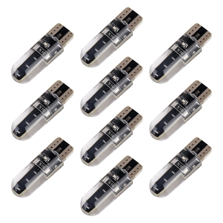 10 PCS T10 DC12V / 1W Car Clearance Light COB Lamp Beads, COB (Yellow Light), COB (Ice Blue Light), COB (Blue Light), COB (Pink Light), COB (Green Light), COB (Red Light), COB (White Light)