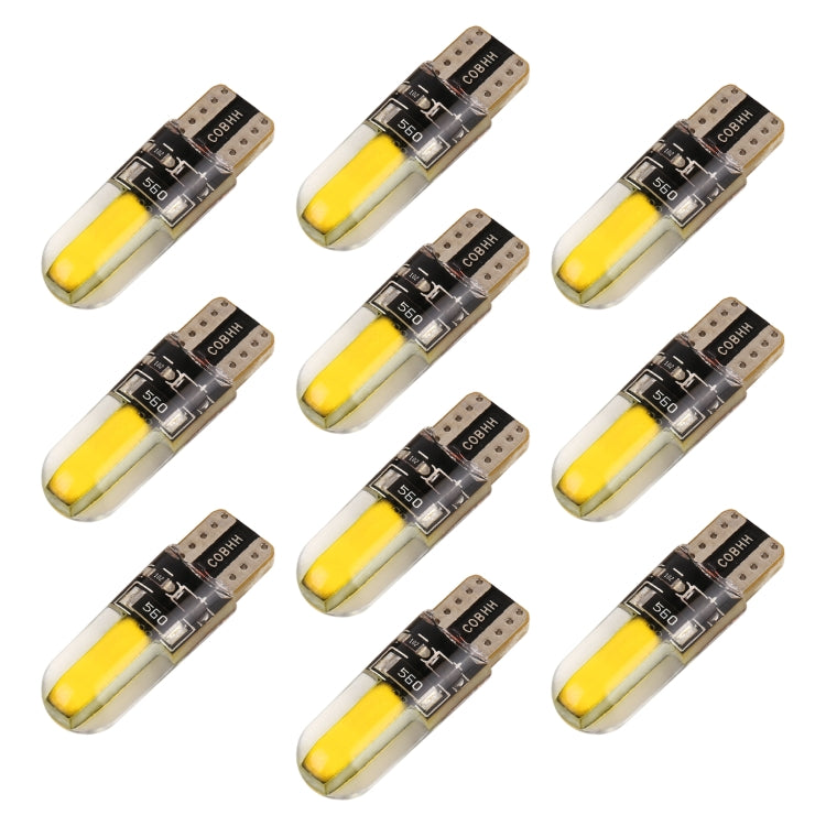 10 PCS T10 DC12V / 1W Car Clearance Light COB Lamp Beads, COB (Yellow Light), COB (Ice Blue Light), COB (Blue Light), COB (Pink Light), COB (Green Light), COB (Red Light), COB (White Light)