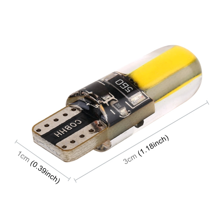 10 PCS T10 DC12V / 1W Car Clearance Light COB Lamp Beads, COB (Yellow Light), COB (Ice Blue Light), COB (Blue Light), COB (Pink Light), COB (Green Light), COB (Red Light), COB (White Light)