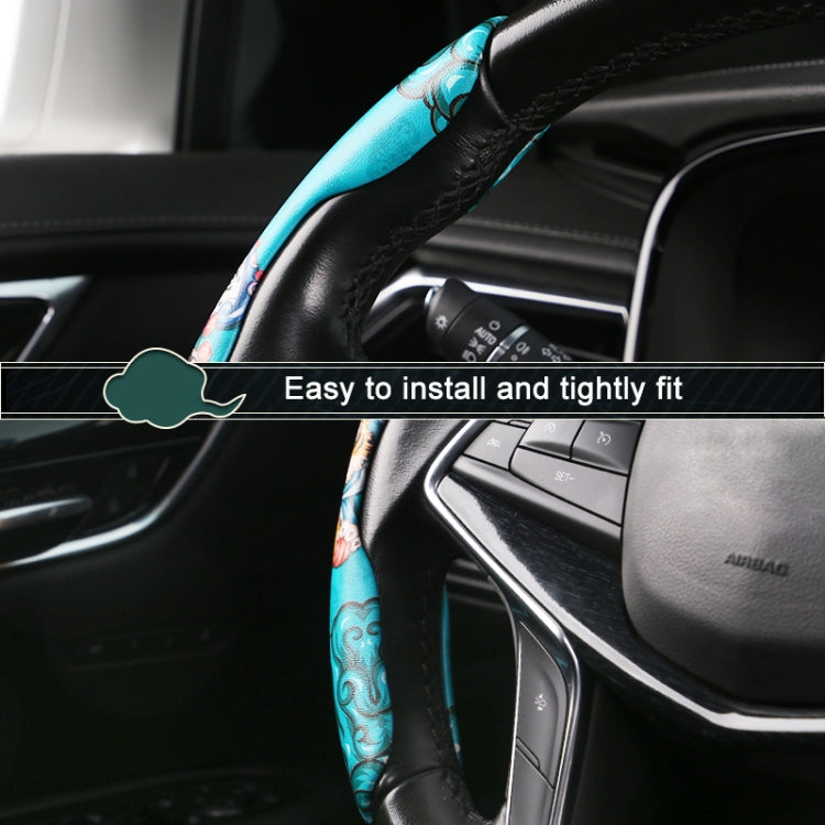 Car Universal China-Chic Relief Steering Wheel Cover (A Born Beauty), CRP4786A, CRP4786B, CRP4786C