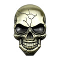 Three-dimensional Devil Skull Metal Car Sticker, Bronze, Silver Grey, Titanium Color