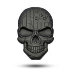 Three-dimensional Devil Skull Metal Plating Car Sticker, Black, Gun Metal, Plating Bronze, Red, Silver