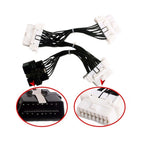 ELM327 OBD2 16Pin Male to 3 Female Car Diagnostic Cable, 16Pin Male to 3 Female