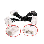 ELM327 OBD2 16Pin Male to 3 Female Car Diagnostic Cable, 16Pin Male to 3 Female