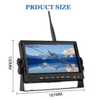 PZ710-W 7 inch Car Digital Wireless Rear-view Split-screen Monitor Single Record, PZ710-W Single Record