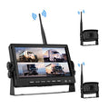 PZ710-W 7 inch Car Digital Wireless Rear-view Split-screen Monitor Dual Record, PZ710-W Dual Record
