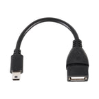 10 PCS Car OTG Head to USB Cable, Cable Length: 10cm, 10cm