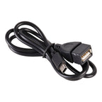 10 PCS Car OTG Head to USB Cable, Cable Length: 80cm, 80cm