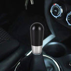 Universal Car Small Ellipsoid Resin + Carbon Fiber Metal Gear Shift Knob, Small Ellipsoid (Black), Small Ellipsoid (White)