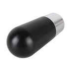 Universal Car Small Ellipsoid Resin + Carbon Fiber Metal Gear Shift Knob, Small Ellipsoid (Black), Small Ellipsoid (White)