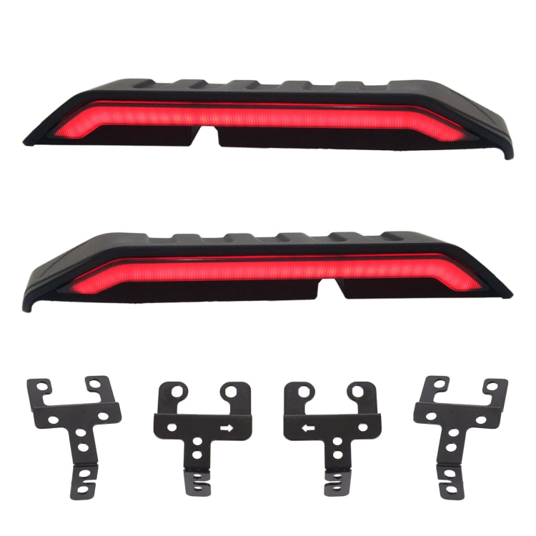 Car Modified Segmented Rear Wing Spoiler with Light for Jeep Wrangler JK 2007-2017, EU Version, Wing Spoiler for Jeep Wrangler JK