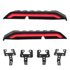 Car Modified Segmented Rear Wing Spoiler with Light for Jeep Wrangler JK 2007-2017, EU Version, Wing Spoiler for Jeep Wrangler JK