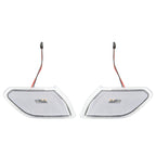 Car Transparent Wheel Eyebrow Side Light Turn Signal Leaf Plate Lamp for Jeep Wrangler JL 2018-, Transparent
