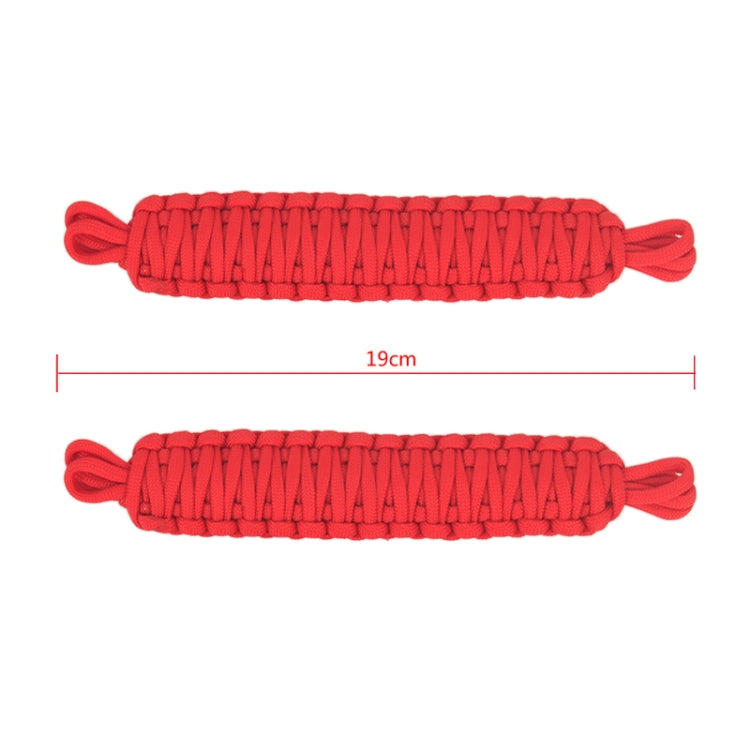 Pair Car Door Limit Braided Rope Strap for Jeep Wrangler, Short (Blue), Short (Red), Short (Black), Short (Pink), Short (Green)
