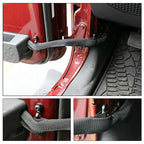 Car Long Door Limit Braided Rope Strap for Jeep Wrangler, Long (Black), Long (Red)