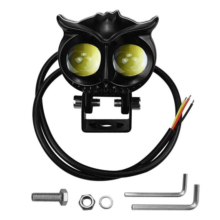 CS-1584A1 External Waterproof Double Lamp Bead LED Headlight Owl Bracket Type, CS-1584A1
