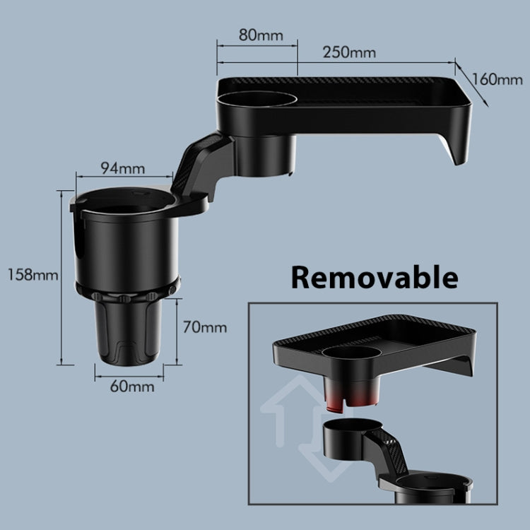 Car 360 Degree Rotation Water Cup Holder Multi-functional Dining Table, Dining Table