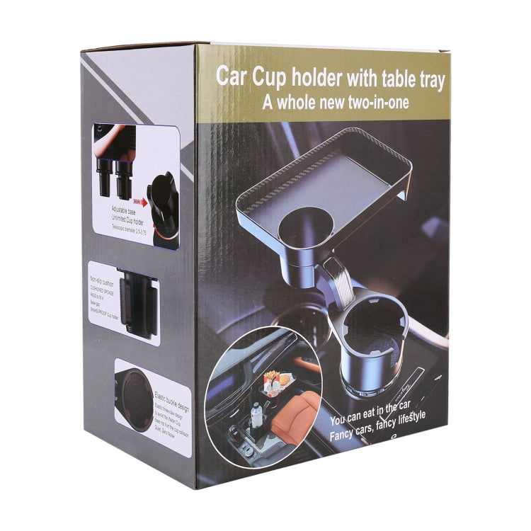 Car 360 Degree Rotation Water Cup Holder Multi-functional Dining Table, Dining Table