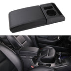 Car Multi-functional Dual USB Armrest Box Booster Pad, Microfiber Leather Straight Type, Microfiber Straight Type (Black), Microfiber Straight Type (Black Red), Microfiber Straight Type (Black White)