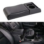 Car Multi-functional Dual USB Armrest Box Booster Pad, Carbon Fiber Leather Curved Type, Carbon Fiber Curved Type (Black), Carbon Fiber Curved Type (Black Red)), Carbon Fiber Curved Type (Black White)