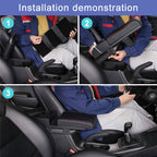 Car Multi-functional Dual USB Armrest Box Booster Pad, Carbon Fiber Leather Straight Type, Carbon Fiber Straight Type (Black), Carbon Fiber Straight Type (Black Red), Carbon Fiber Straight Type (Black White)
