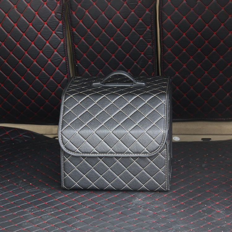 Car Trunk Foldable Storage Box, Checkered Small Size: 33 x 32 x 30cm, Checkered 33 x 32 x 30cm(Beige), Checkered 33 x 32 x 30cm(Black Red)