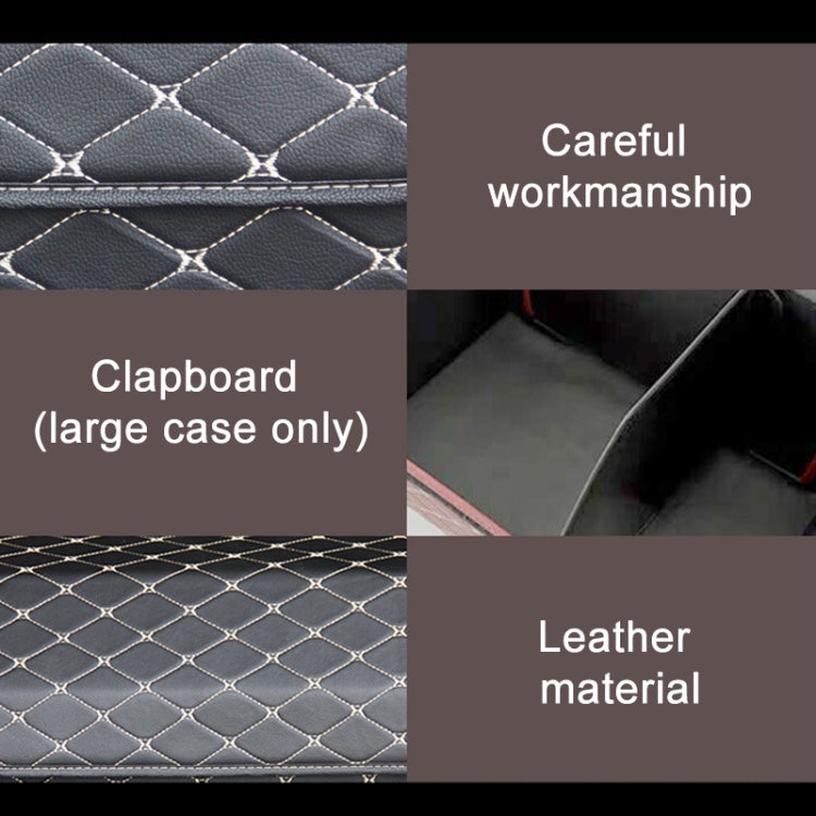 Car Trunk Foldable Storage Box, Checkered Small Size: 33 x 32 x 30cm, Checkered 33 x 32 x 30cm(Beige), Checkered 33 x 32 x 30cm(Black Red)
