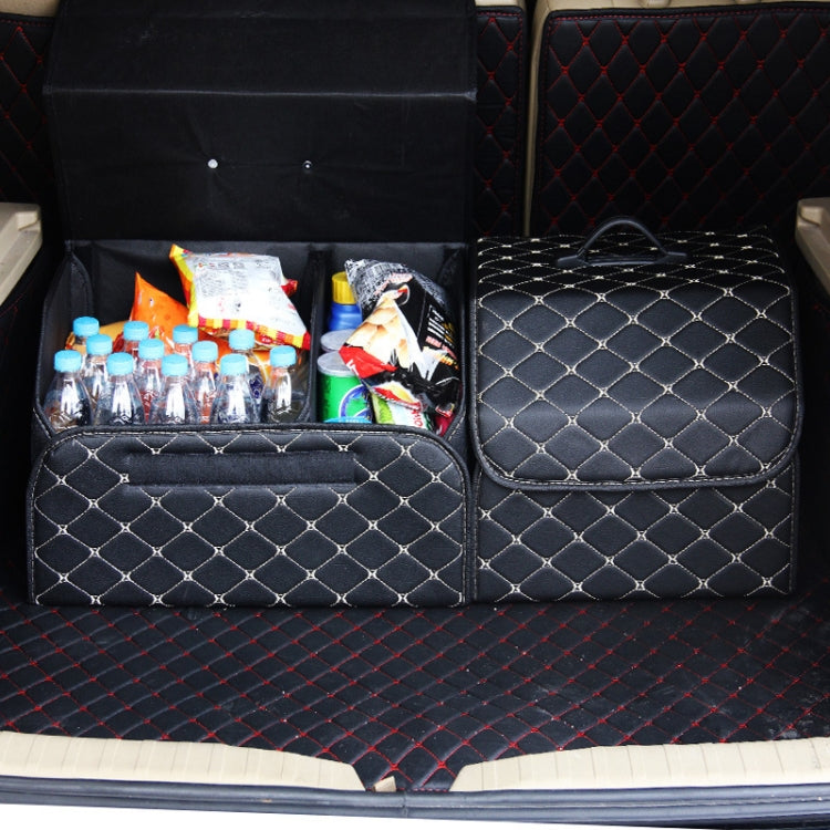Car Trunk Foldable Storage Box, Checkered Small Size: 33 x 32 x 30cm, Checkered 33 x 32 x 30cm(Beige), Checkered 33 x 32 x 30cm(Black Red)