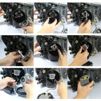 1 Pair D Series D2S Car HID Ballast to LED Headlight DC12V 35W 6000K 7000LM, CSP Lamp Bead, D2S
