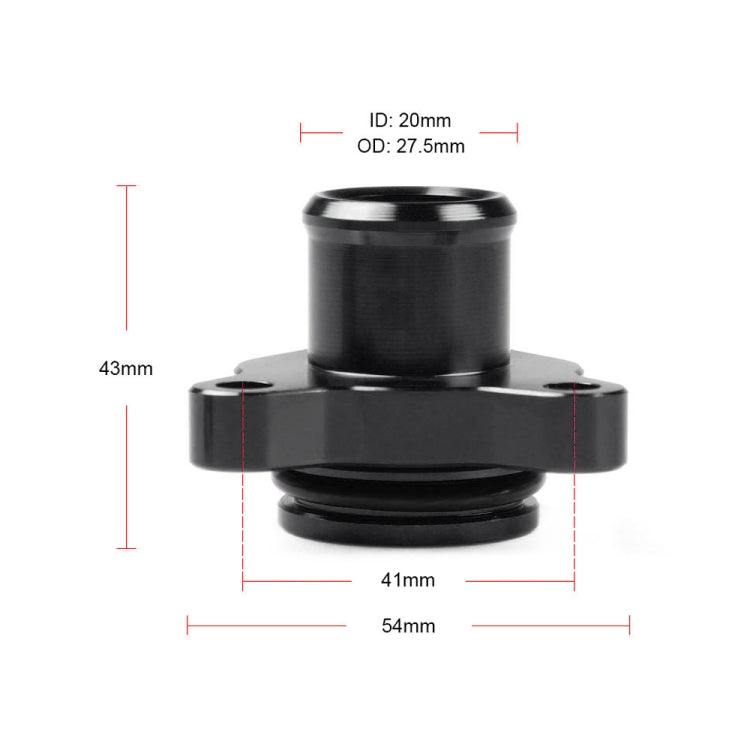 Car Water Hose Joint Pipe Adaptor with Clamps 11537541992 for BMW 335i, Black, Blue, Red