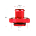 Car Water Hose Joint Pipe Adaptor with Clamps 11537541992 for BMW 335i, Red, Black, Blue