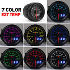 Car Universal 52mm Digital Display LED LCD Colorful Exhaust Temperature Gauge, Temperature Gauge