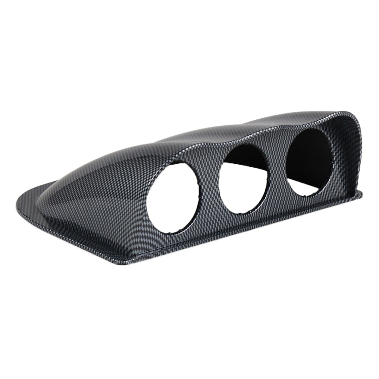 Car 52mm 3 Holes Dash Gauge Meter Pod Mount Holder, Carbon Fiber, 3 Holes, Carbon Fiber