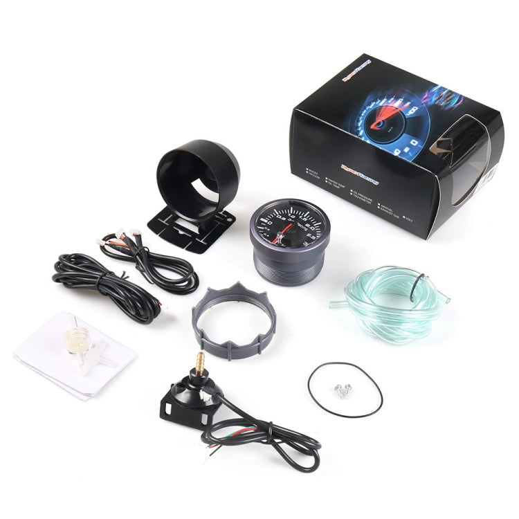 60mm Car Modified 0-3bar Turbocharged Instrument with Bracket, Turbocharged Instrument