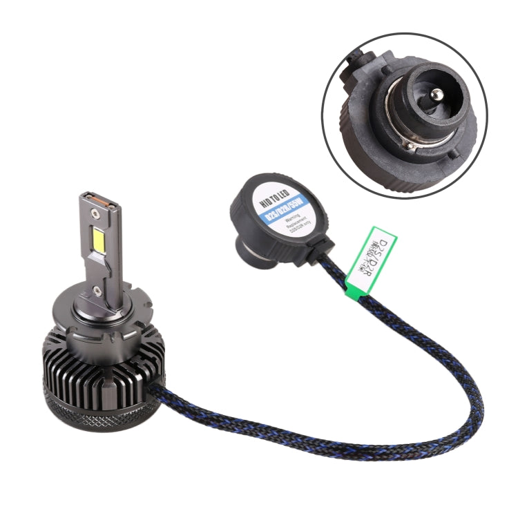 1 Pair D Series D2S Car HID Ballast to LED Headlight DC12V / 35W / 6000K / 5000LM, D2S
